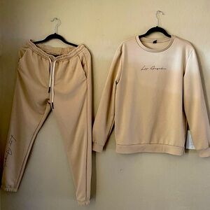 Tan LA Signature Men’s Women’s Unisex Sweatsuit